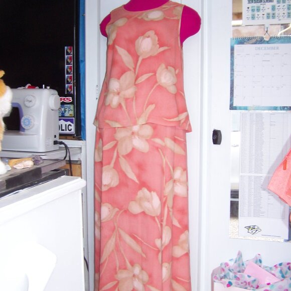 Kasper 3pc. Floral Skirt Suit Sz 8 & 12 - Picture 6 of 15